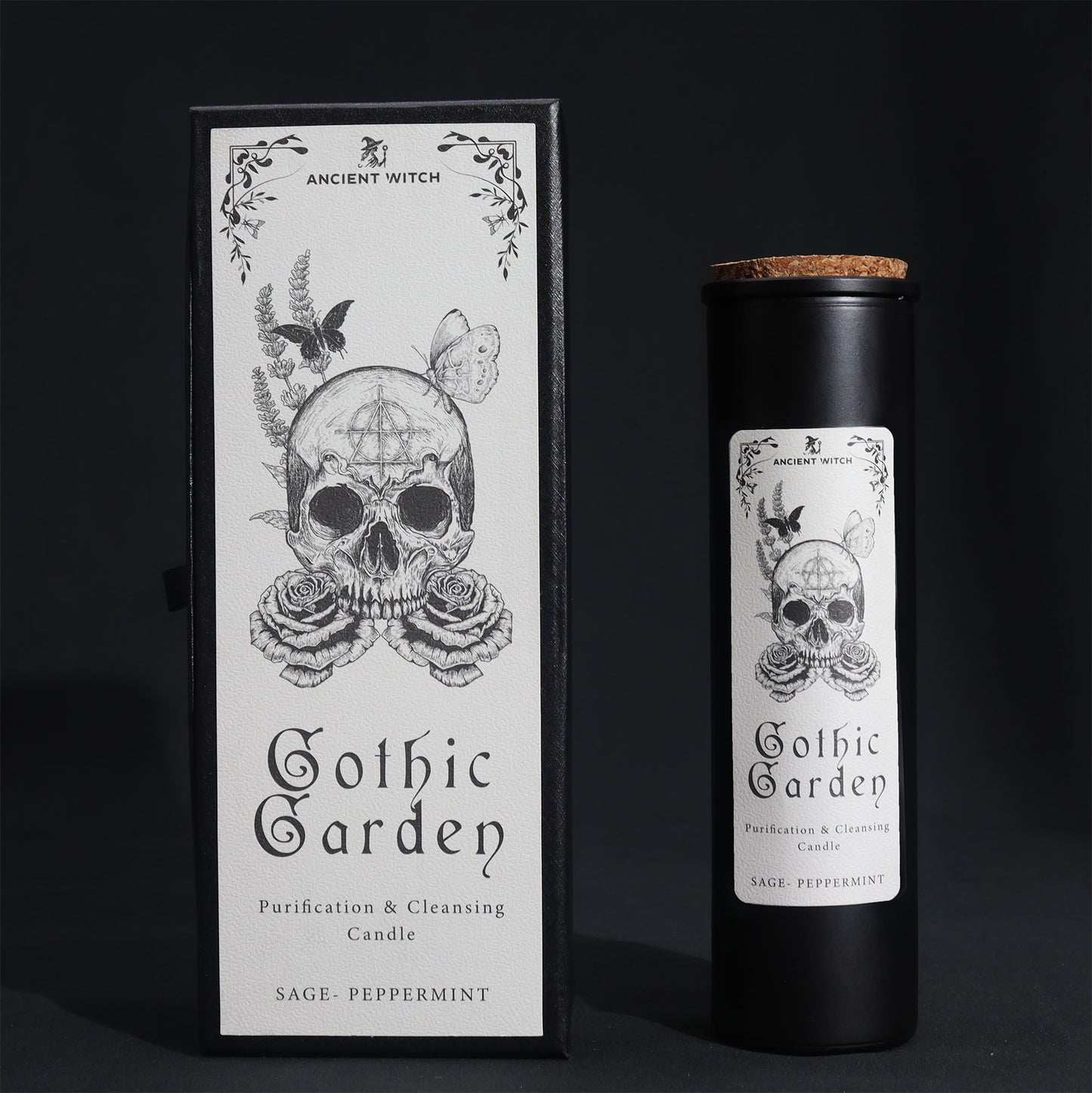 Bougies purificatrices de sorcières anciennes — Jardin gothique
