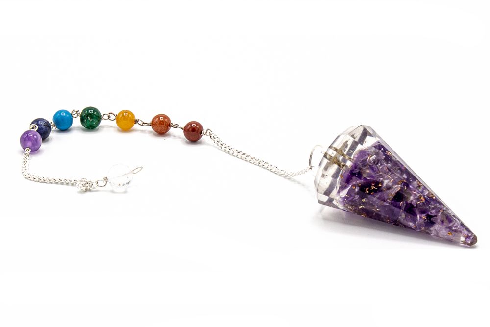 Pendule chakra d’orgonite — Aile d’ange