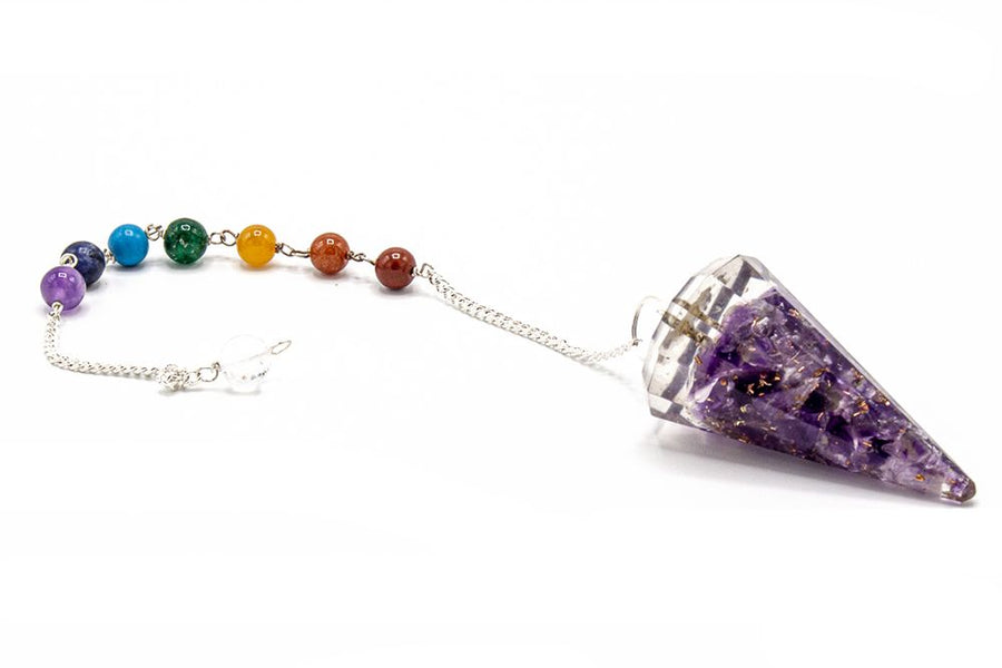 Pendule chakra d’orgonite — Aile d’ange