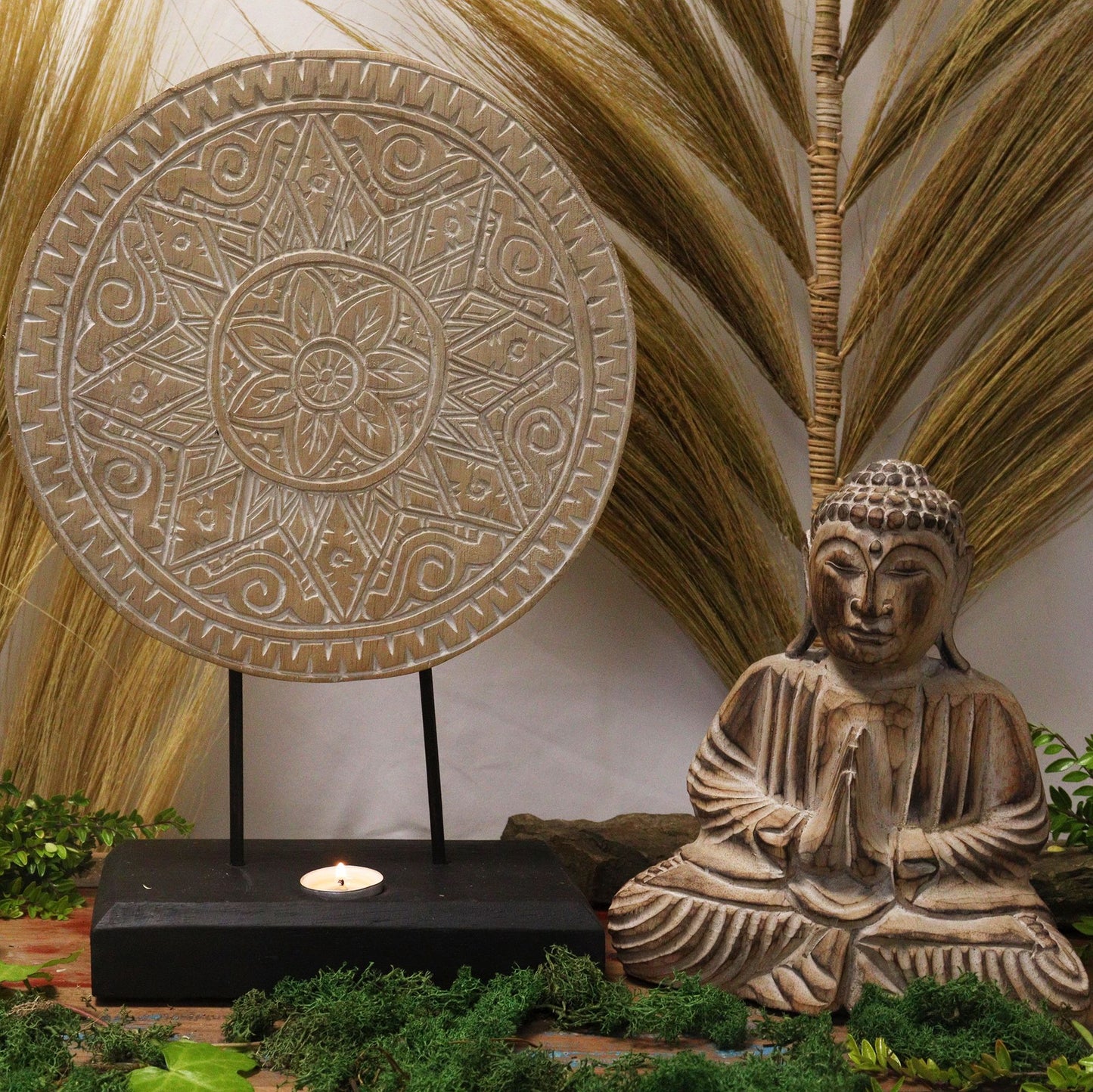 Ensemble Feng Shui — Mandala classique · Naturel