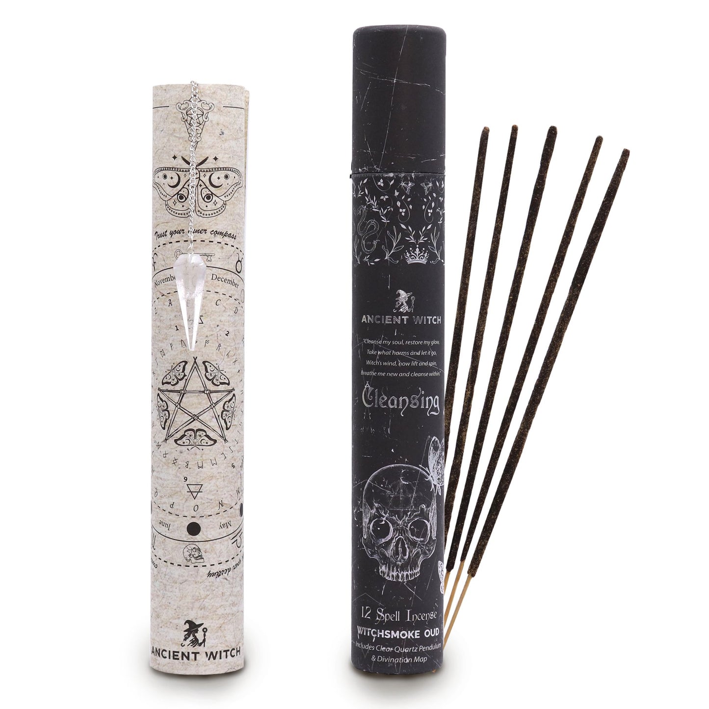 Encens — Purification · Pendule de cristal de roche