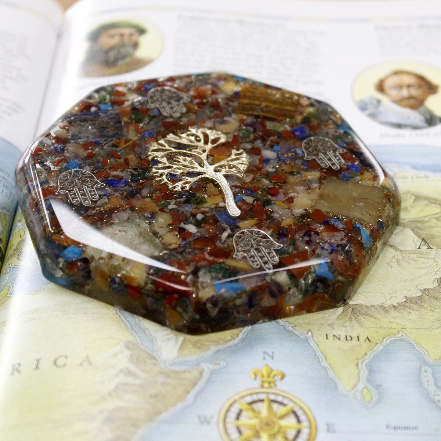 Orgonite de bureau — Arbre de vie · Grand format