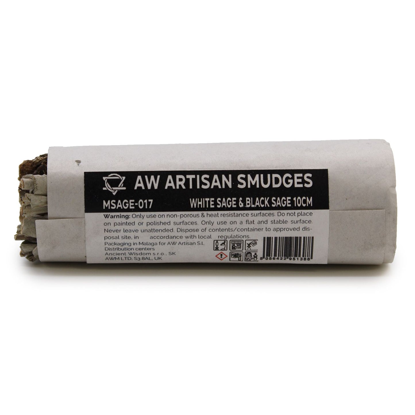 Fagot d’herbes — Sauge blanche & sauge noire · 10cm