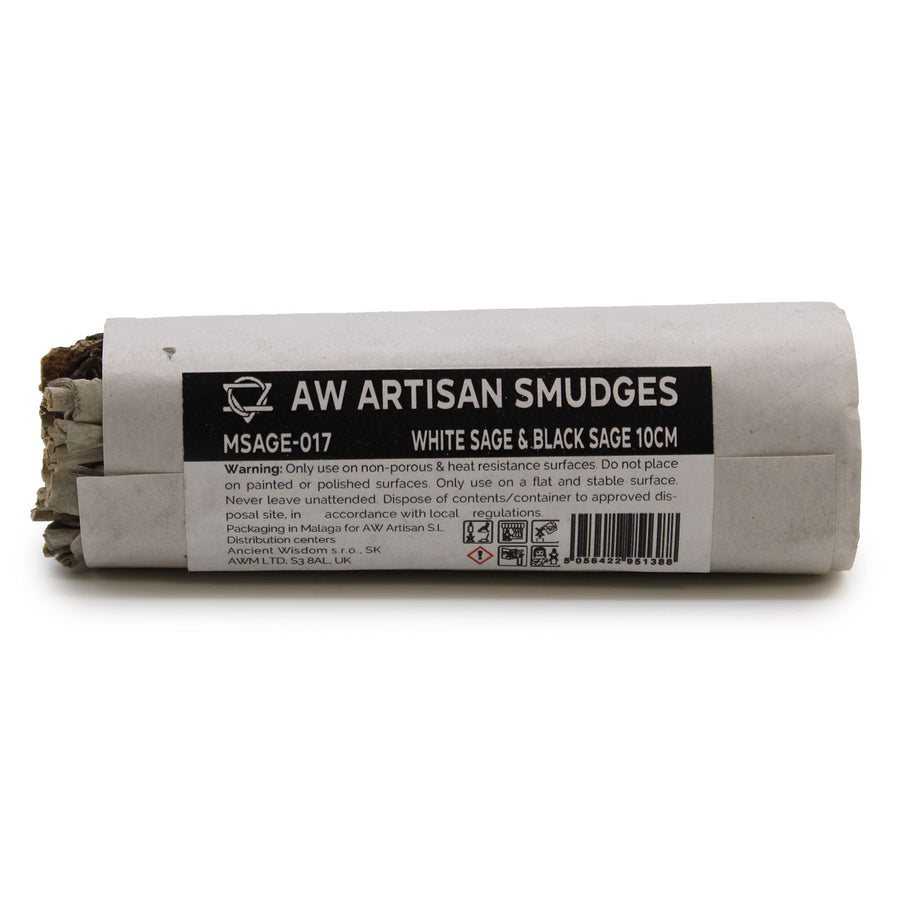 Fagot d’herbes — Sauge blanche & sauge noire · 10cm