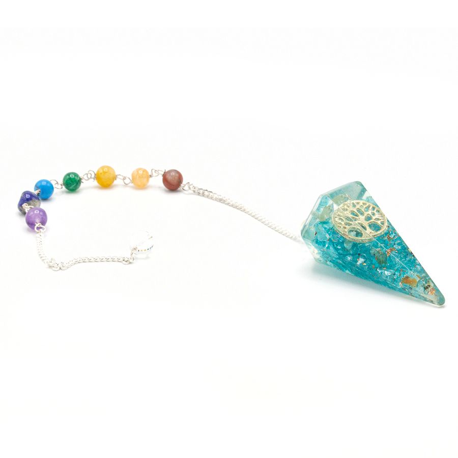 Pendule chakra d’orgonite — Arbre de vie