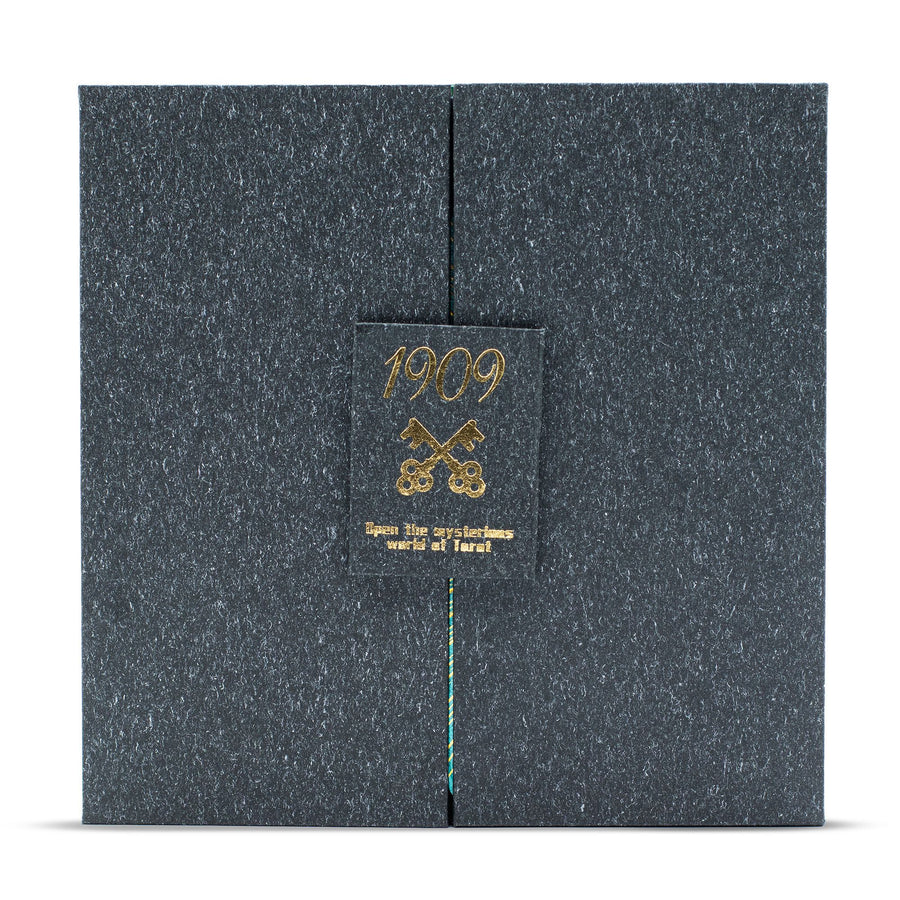 Jeu de tarot à feuille d’or & turquoise — Coffret cadeau