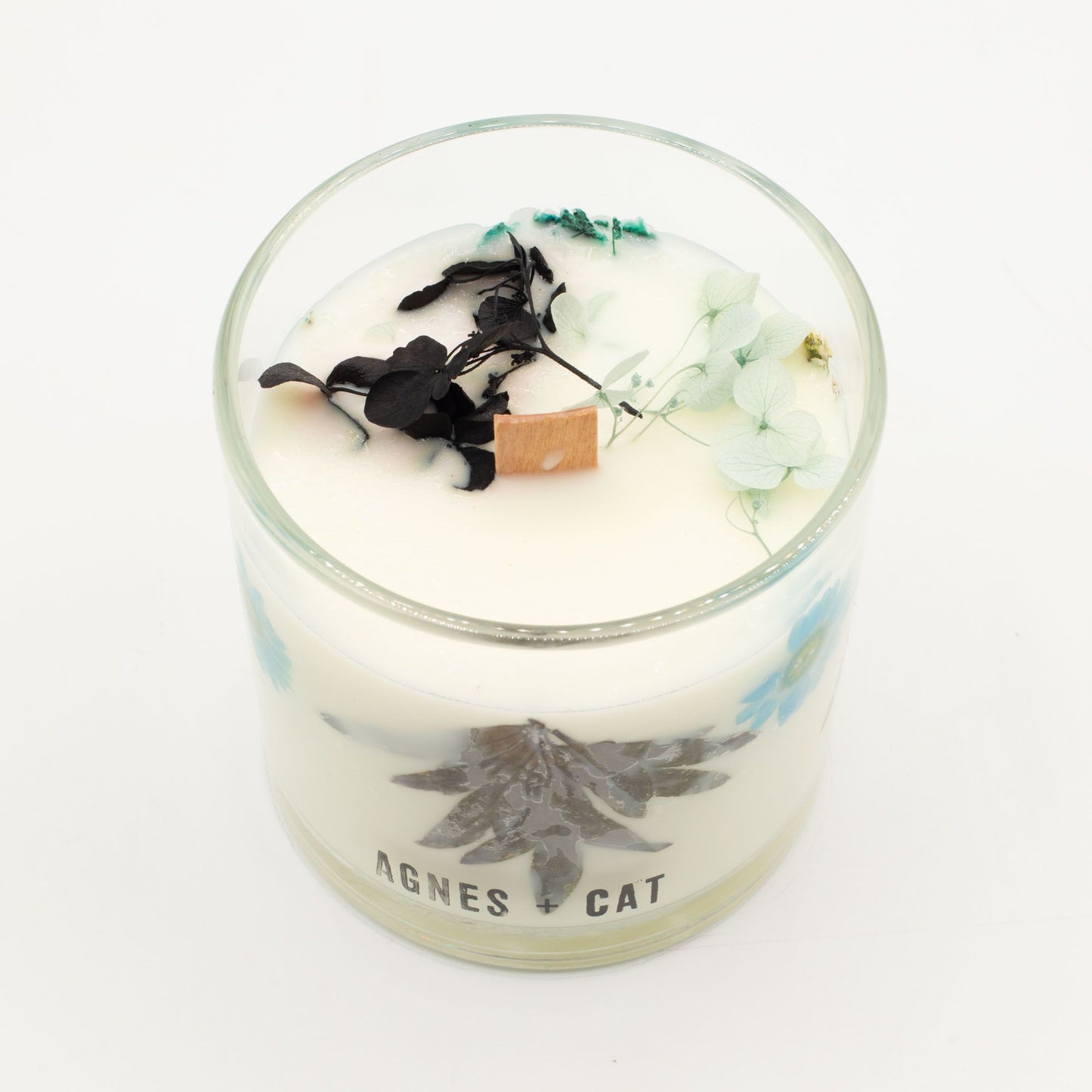Bougie de cire de soja botanique — Sel marin & mousse