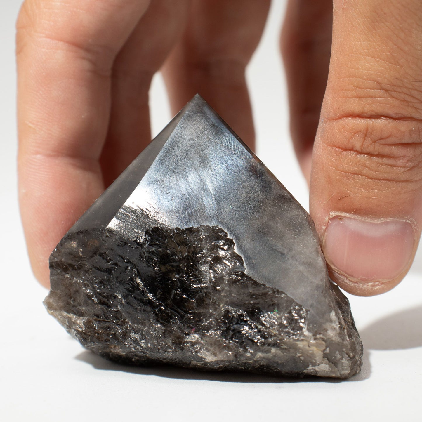 Pointe polie de qualité supérieure — Quartz fumé