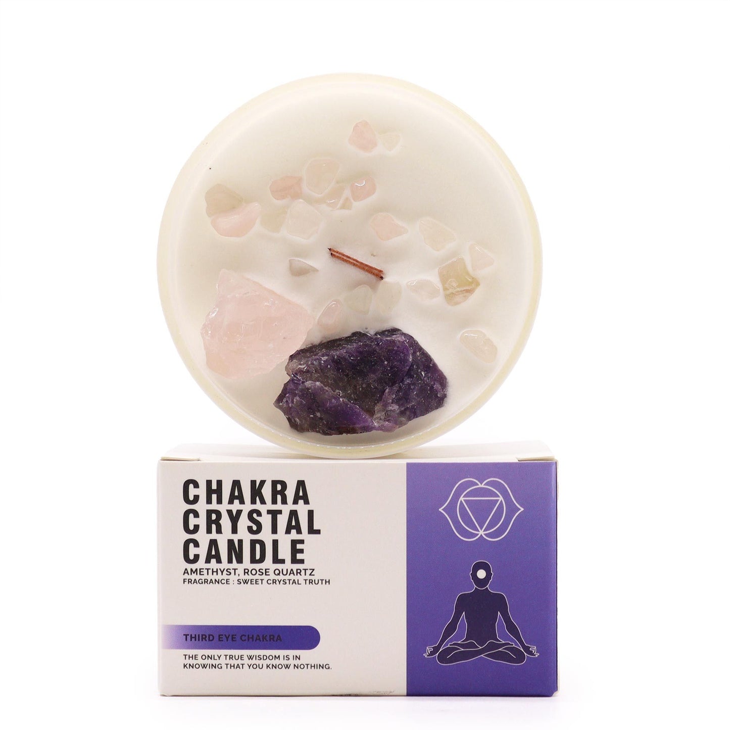 Bougies de cristal de chakra — Chakra du troisième œil