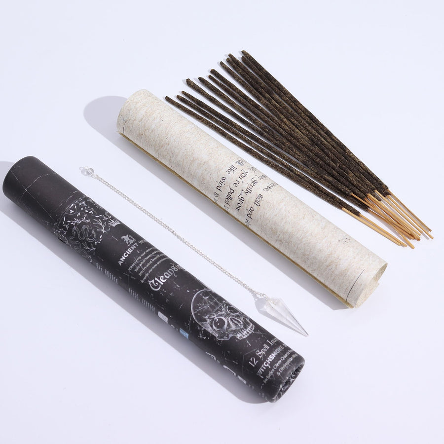 Encens — Purification · Pendule de cristal de roche