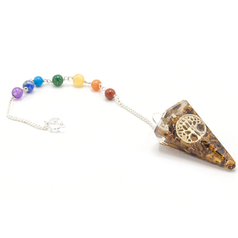 Pendule chakra d’orgonite — Arbre de vie