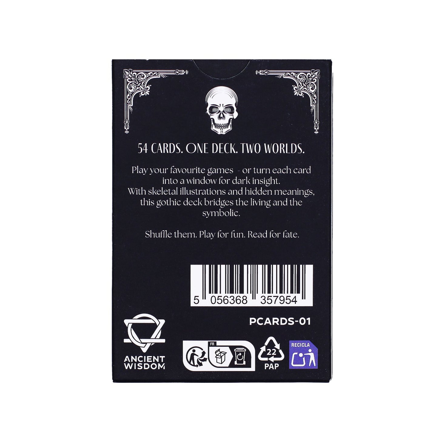 Memento Mori — Cartes de jeu & oracle gothiques