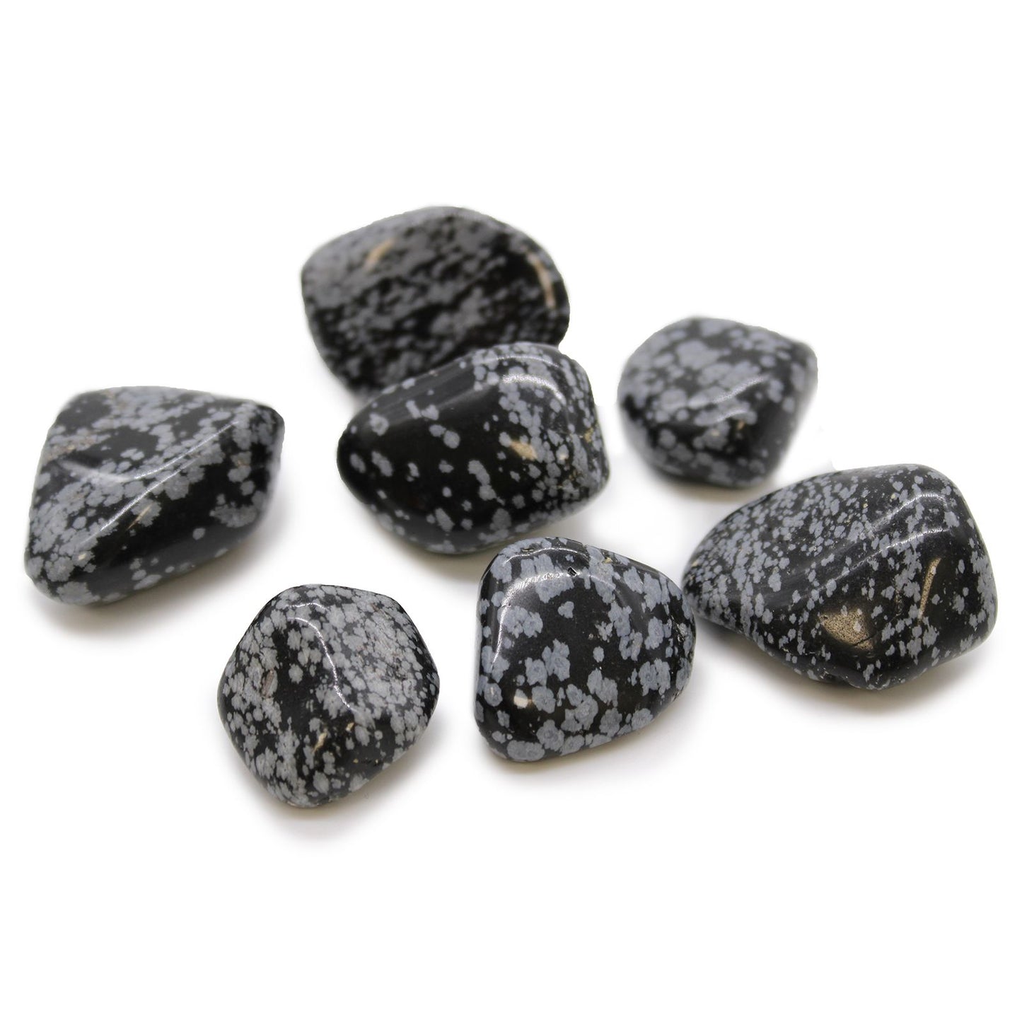 Pierre naturelle XL — Obsidienne flocon de neige
