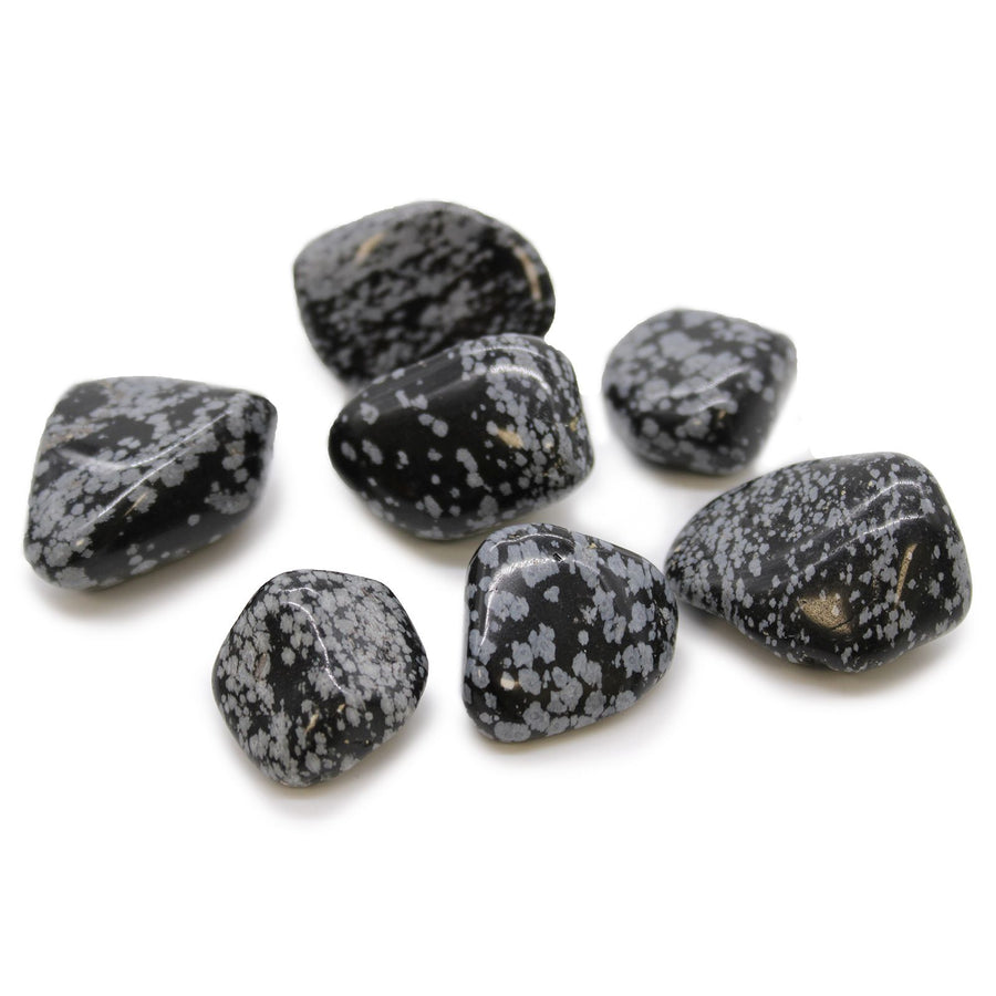 Pierre naturelle XL — Obsidienne flocon de neige