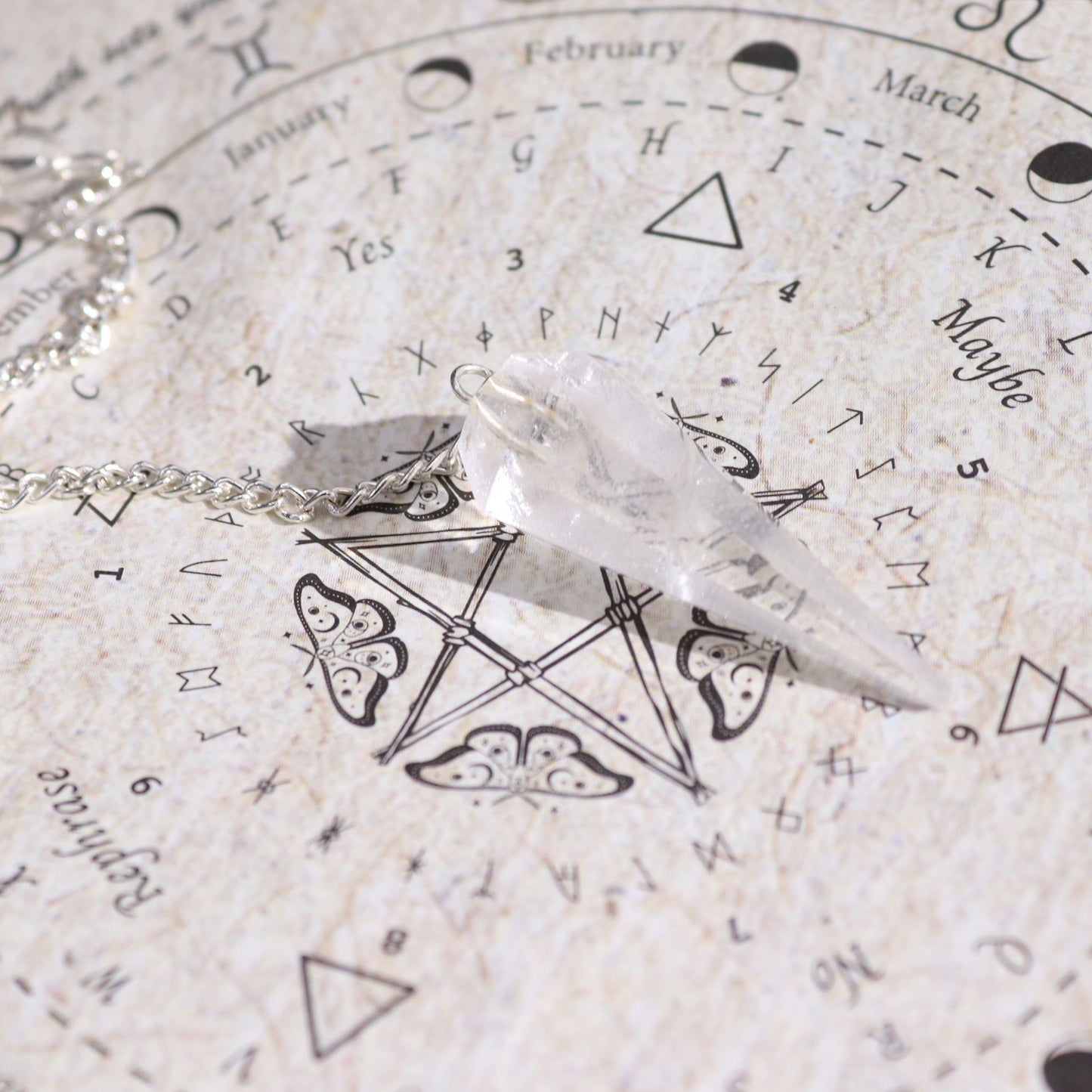 Encens — Purification · Pendule de cristal de roche
