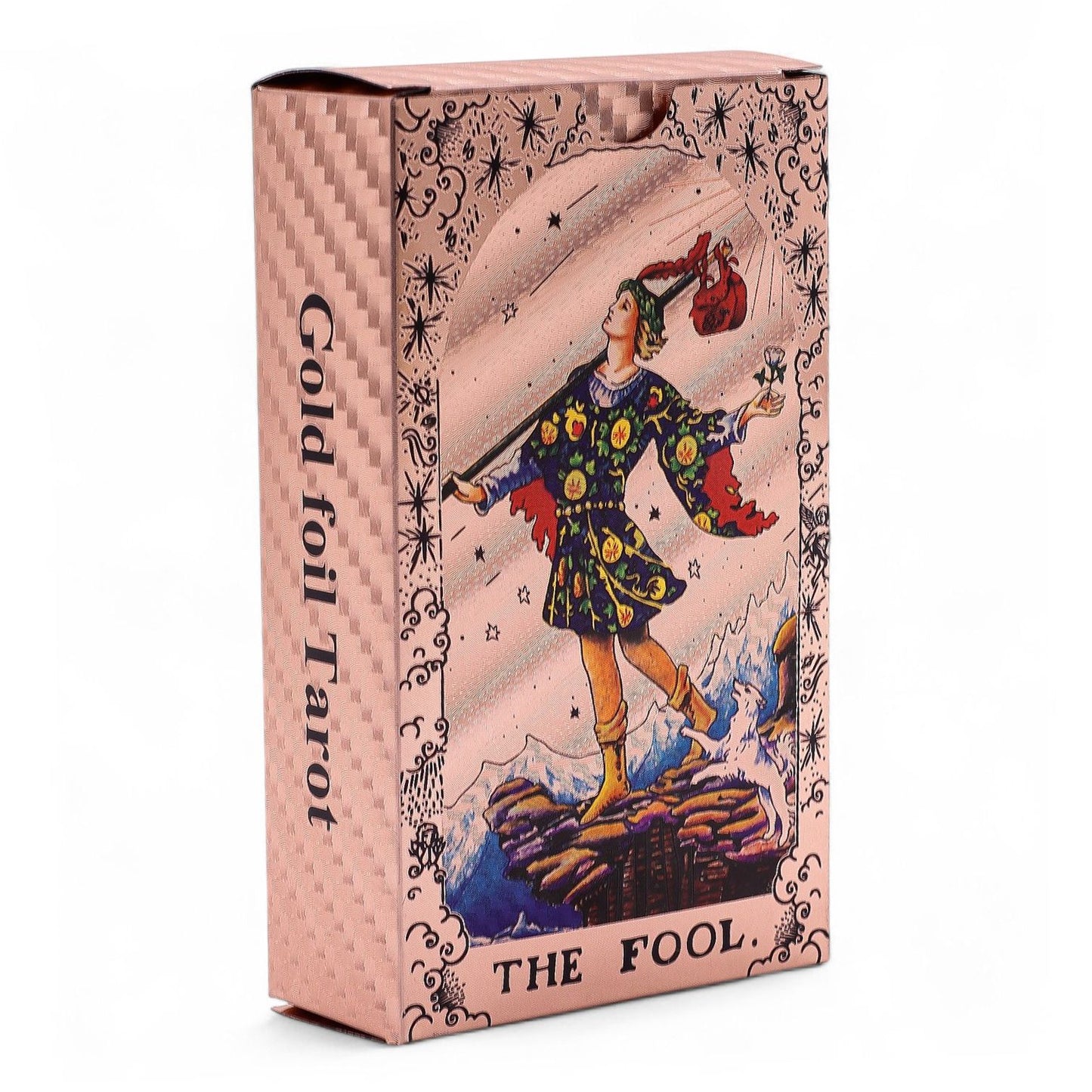 Jeu de tarot à feuille d’or rose — Phases lunaires