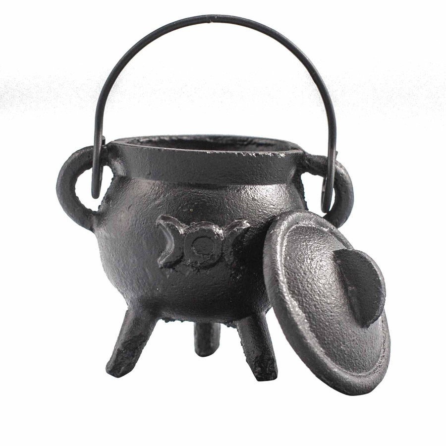 Bol chantant — Chaudron de fonte à triple lune · 13 cm