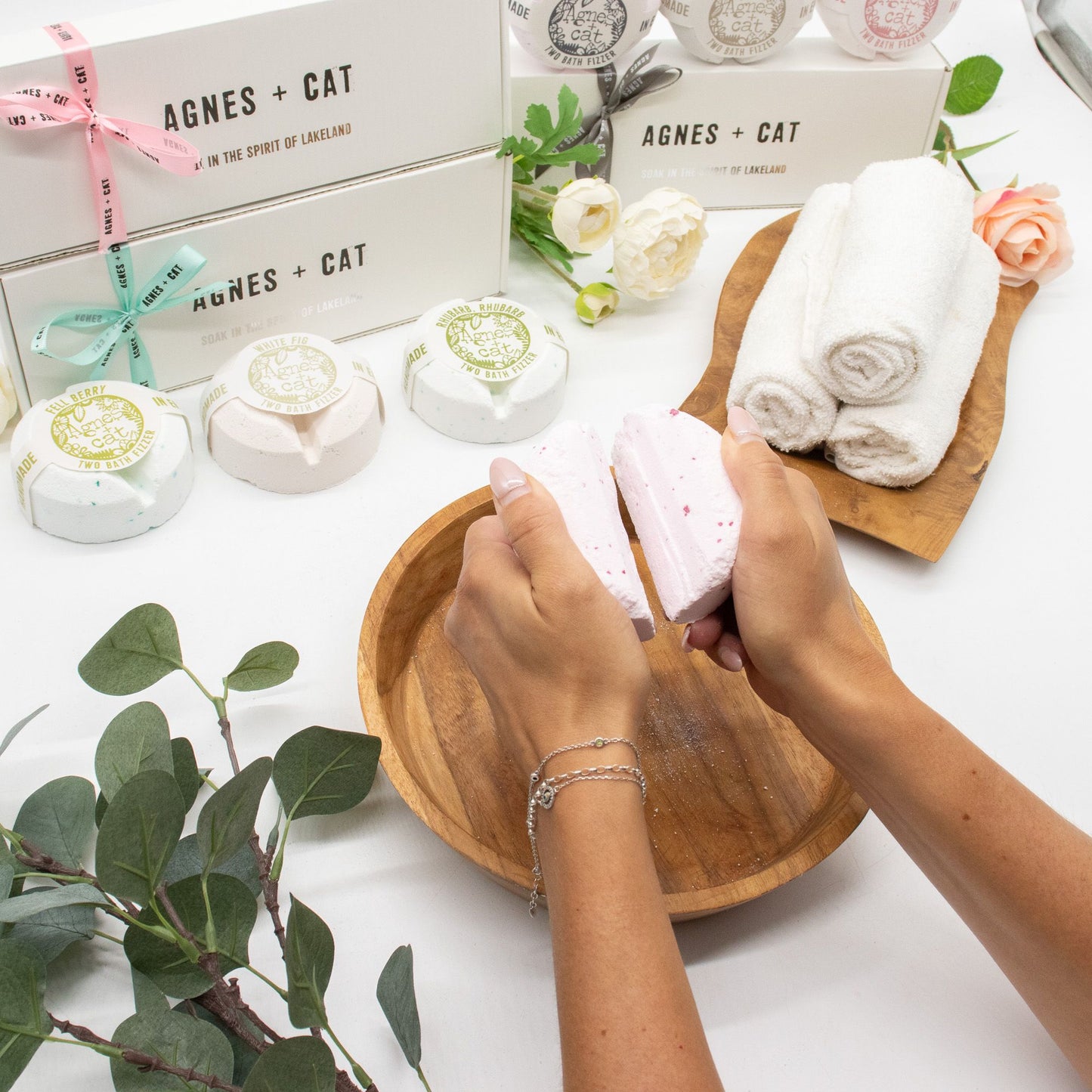 Coffret de pastilles effervescentes de bain — Fruits rouges & figue