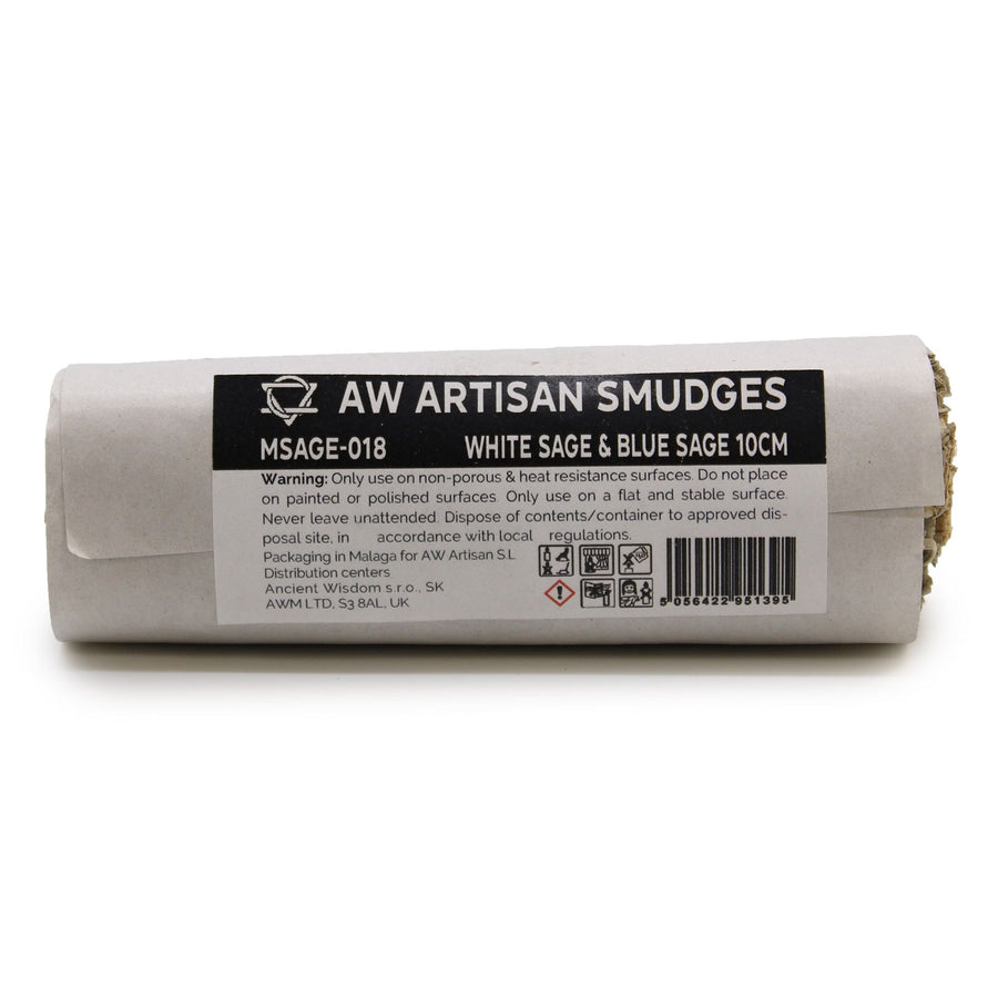 Fagot d’herbes — Sauge blanche & sauge bleue · 10cm