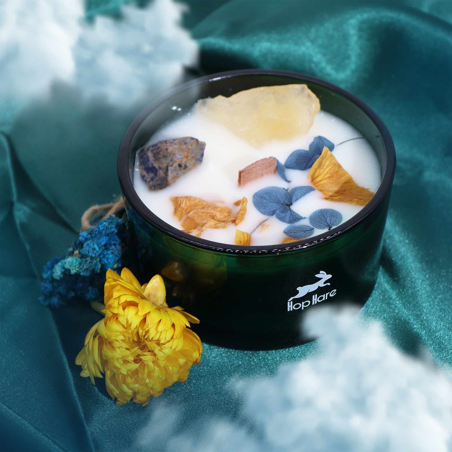 Bougie fleur magique de cristal — Le Soleil