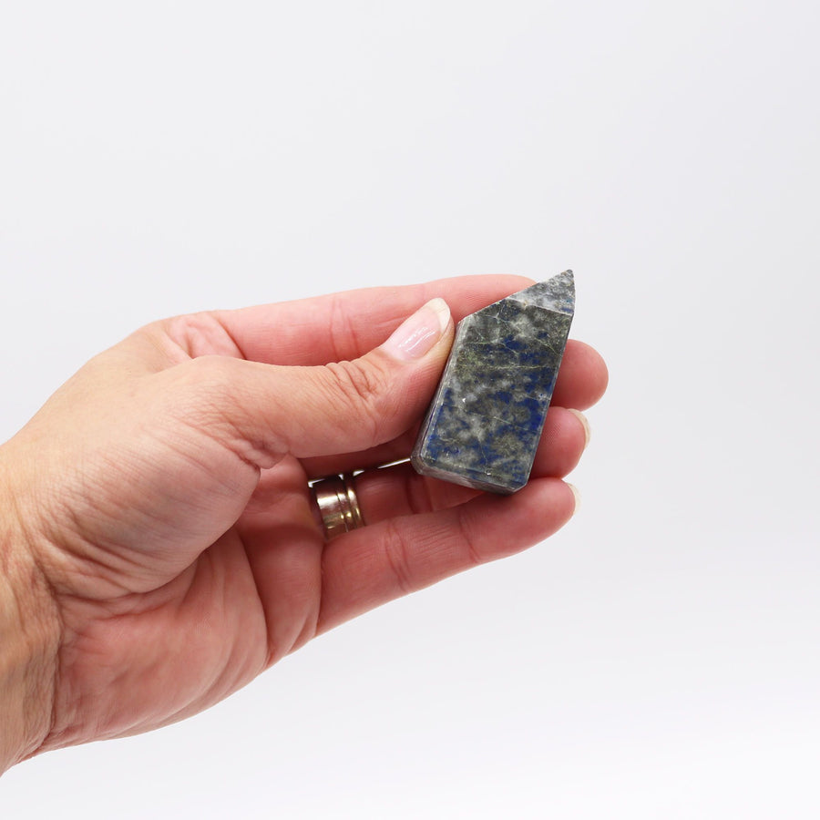 Pointe de gemme — Lapis-lazuli d’Afghanistan · 6 cm