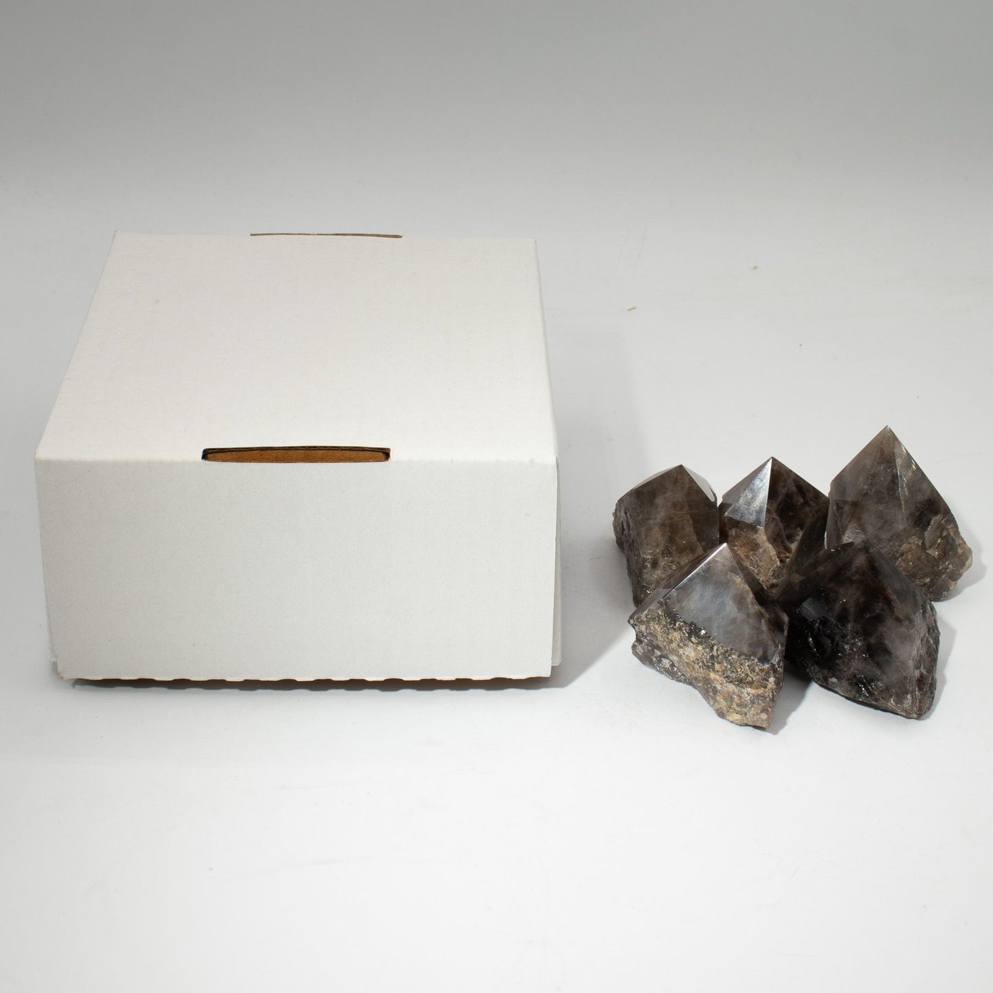Pointe polie de qualité supérieure — Quartz fumé