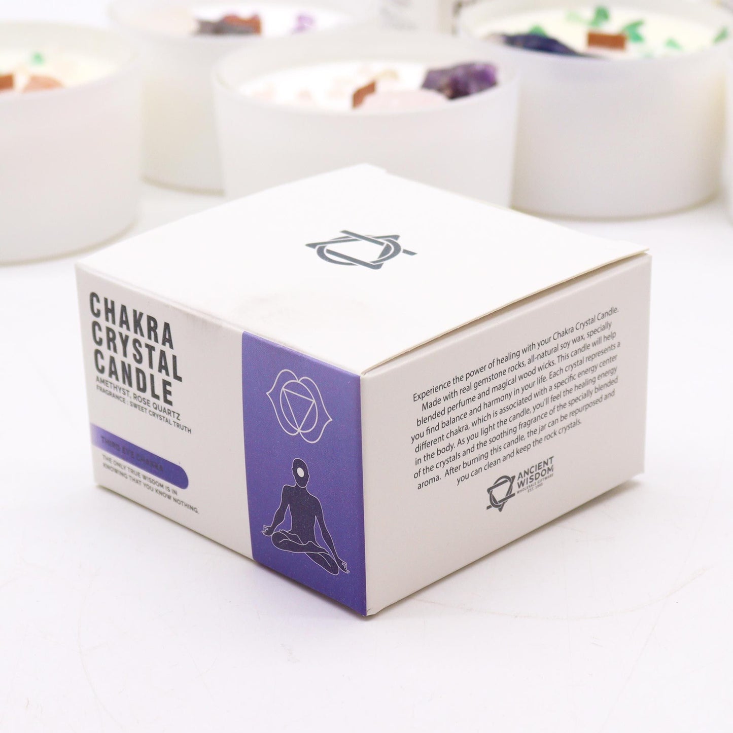 Bougies de cristal de chakra — Chakra du troisième œil
