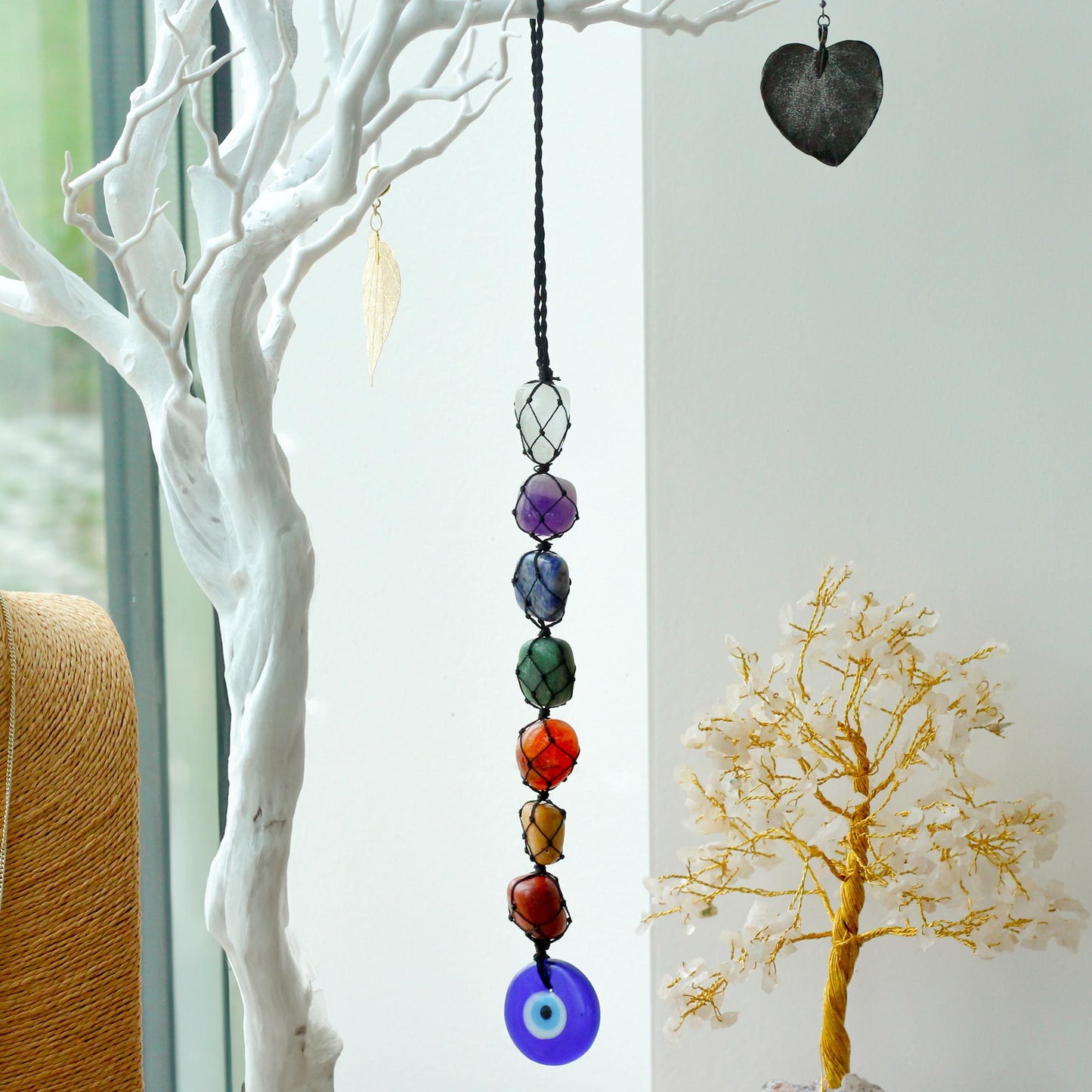Pendentif pierre chakra — Mauvais œil