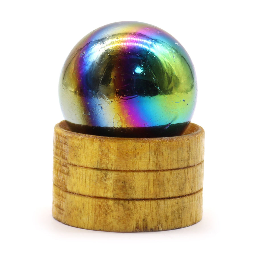 Sphère sur socle — Améthyste · 40 mm