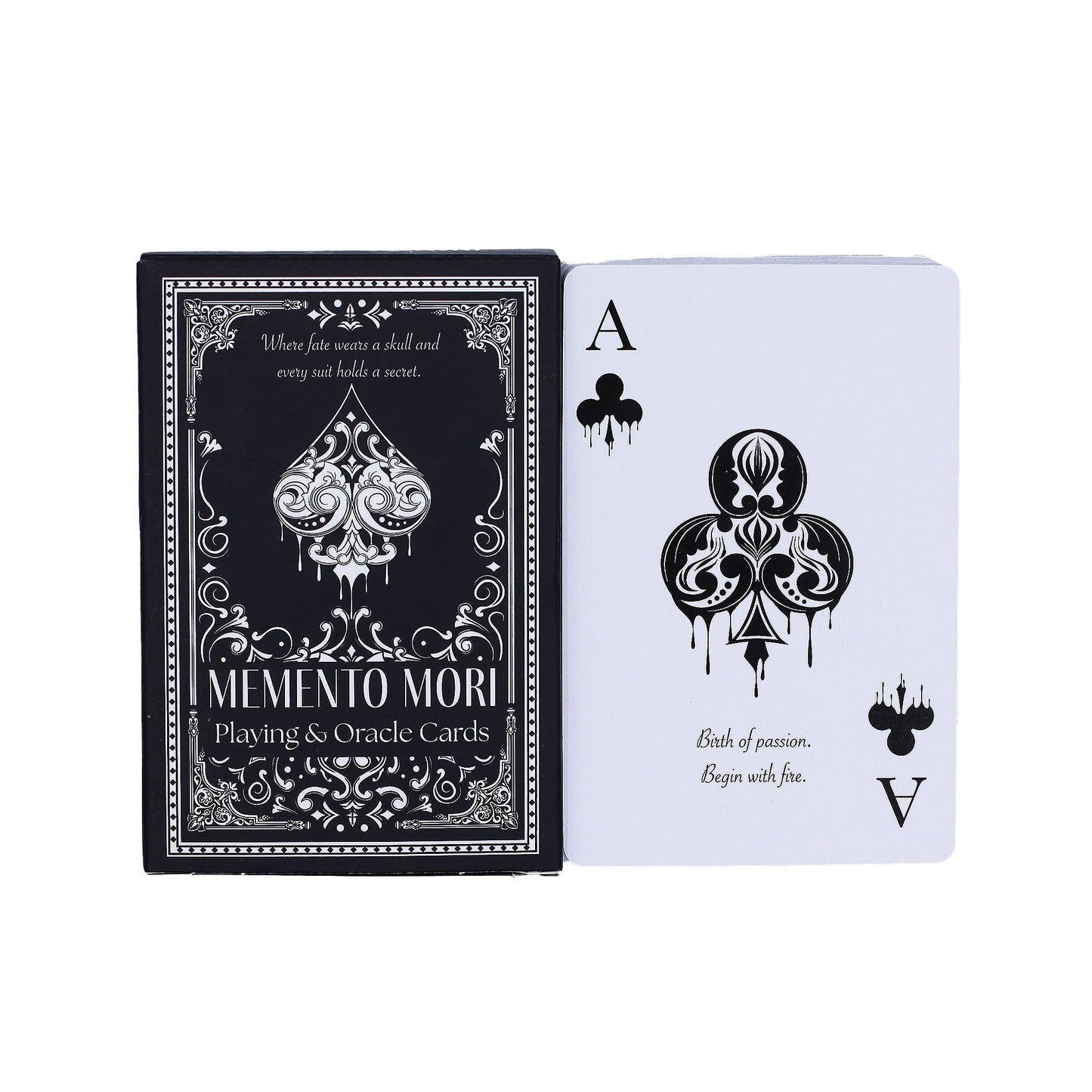 Memento Mori — Cartes de jeu & oracle gothiques
