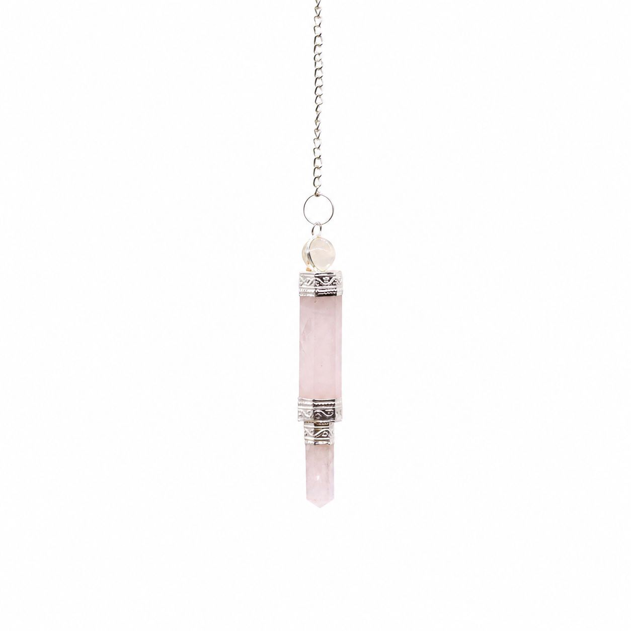 Pendule d’exception — Quartz rose trois parties