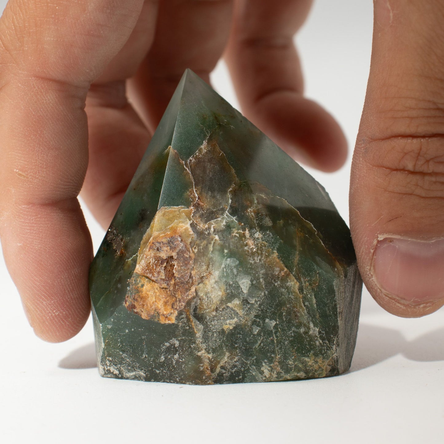 Pointe polie — Aventurine verte
