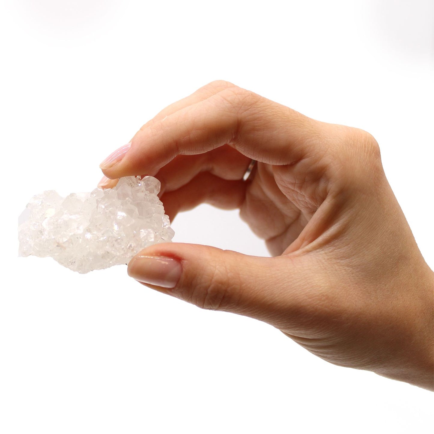 Grappes d’apophyllite blanche · 20 à 30 mm