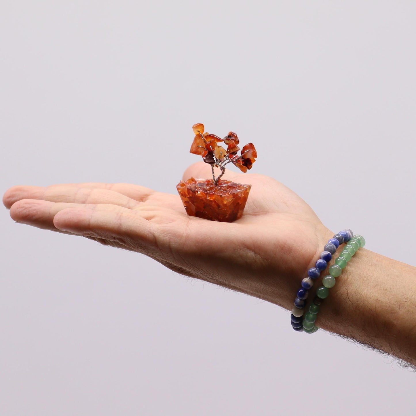 Mini arbres sur socle d’orgonite — Assortiment