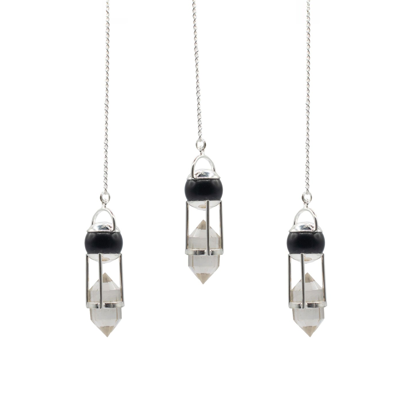 Pendule Voyant des ombres — Double pouvoir · Sphère d’obsidienne