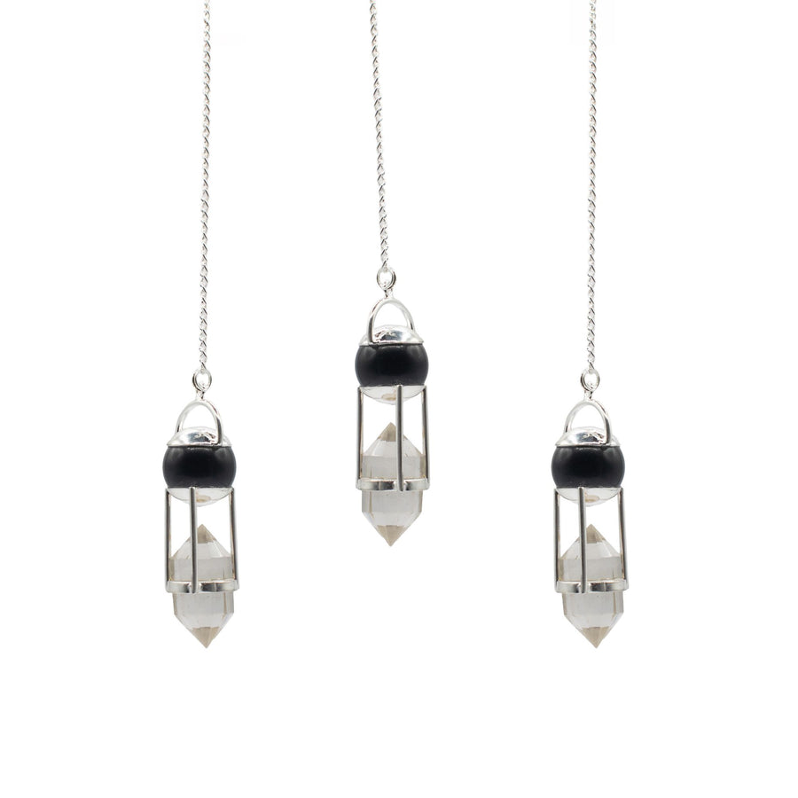 Pendule Voyant des ombres — Double pouvoir · Sphère d’obsidienne