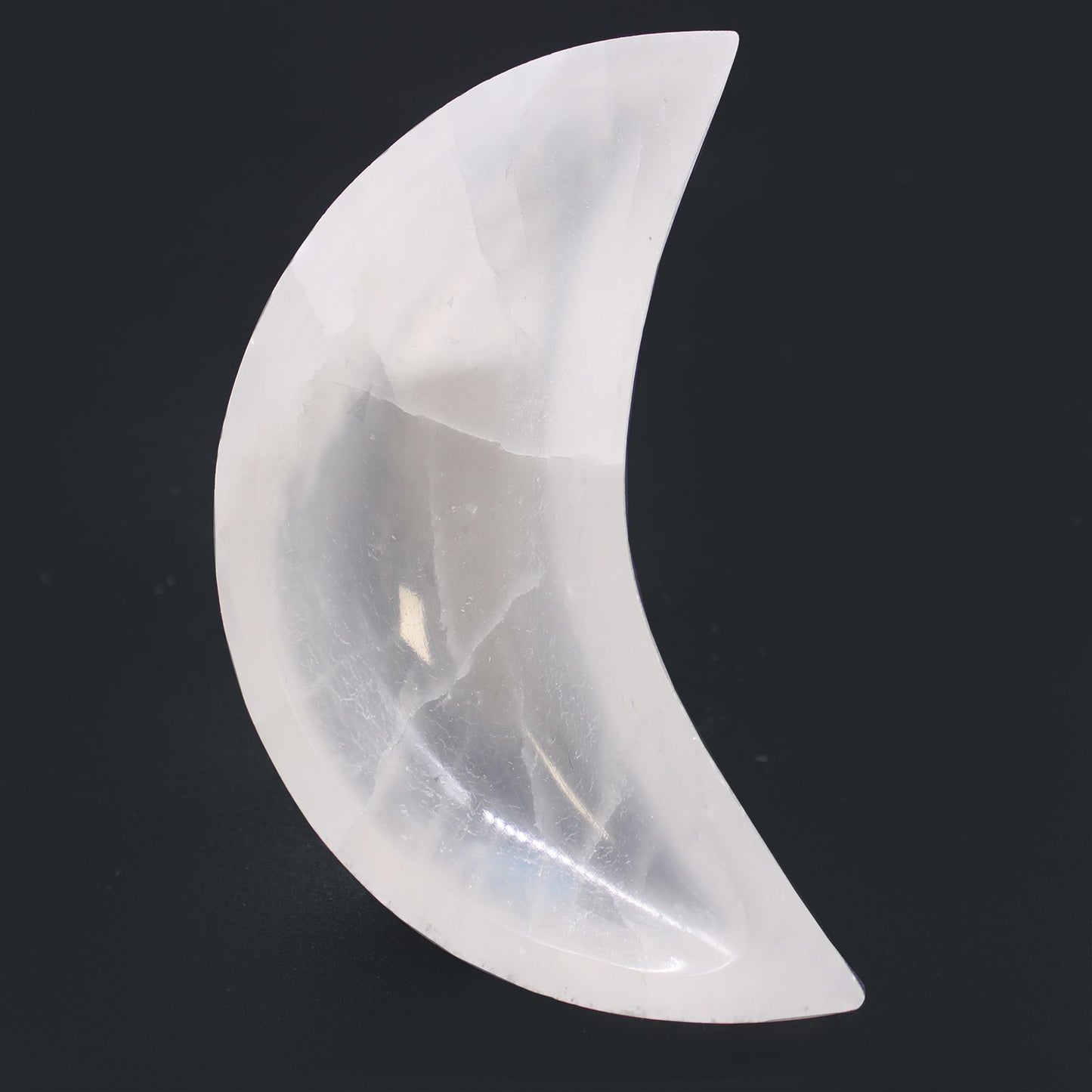 Coupe de lune en sélénite · 15cm