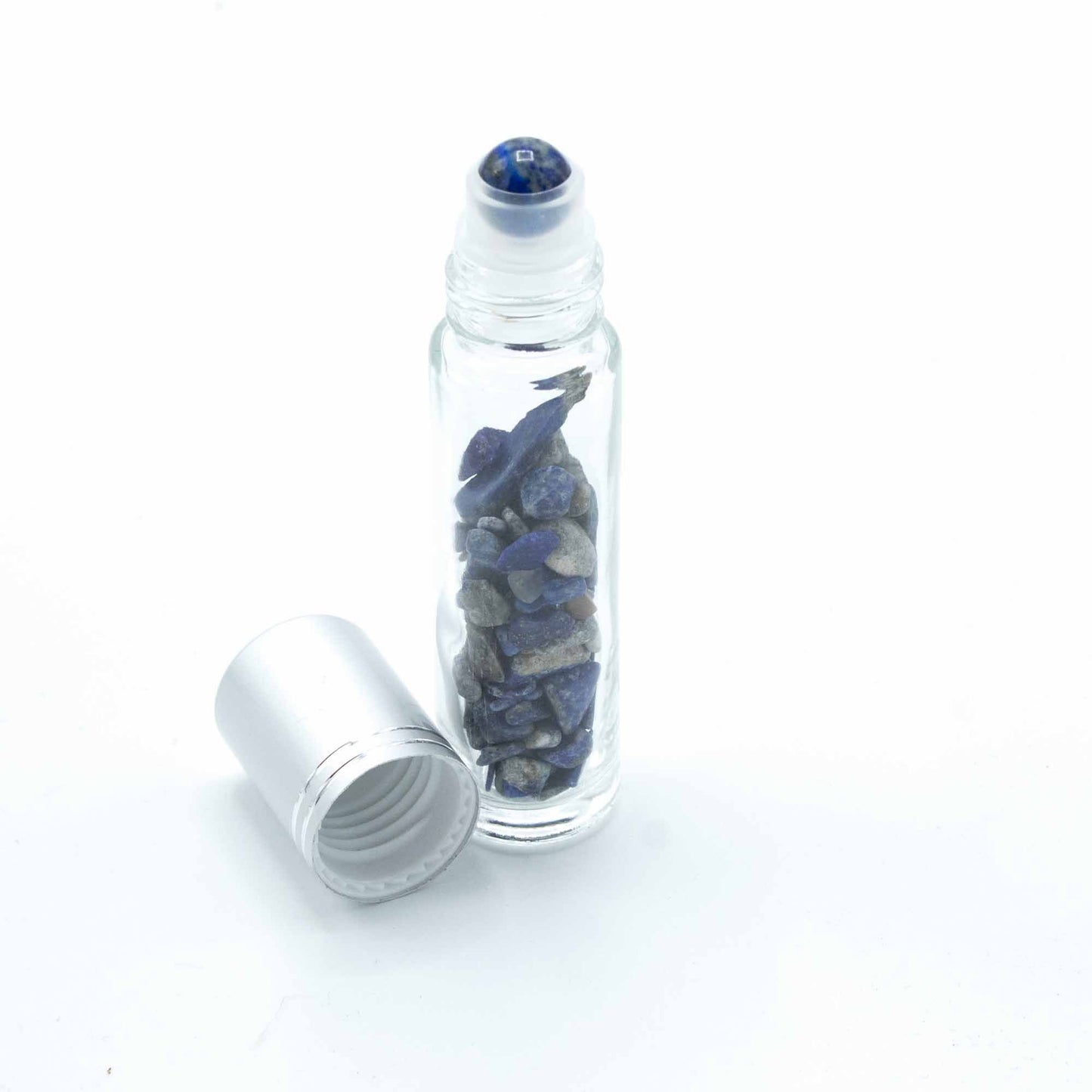 Roll-on à pierre naturelle — Sodalite · Bouchon argenté