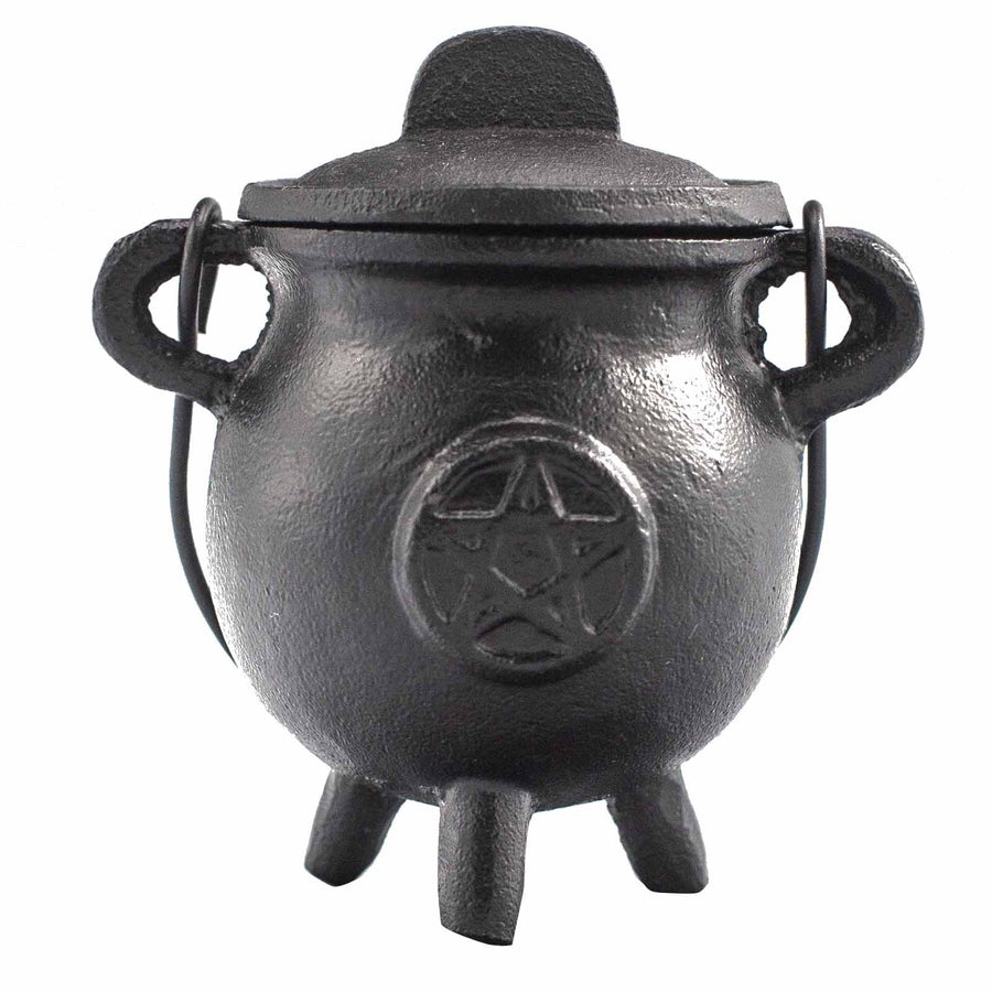 Bol chantant — Chaudron de fonte à pentacle