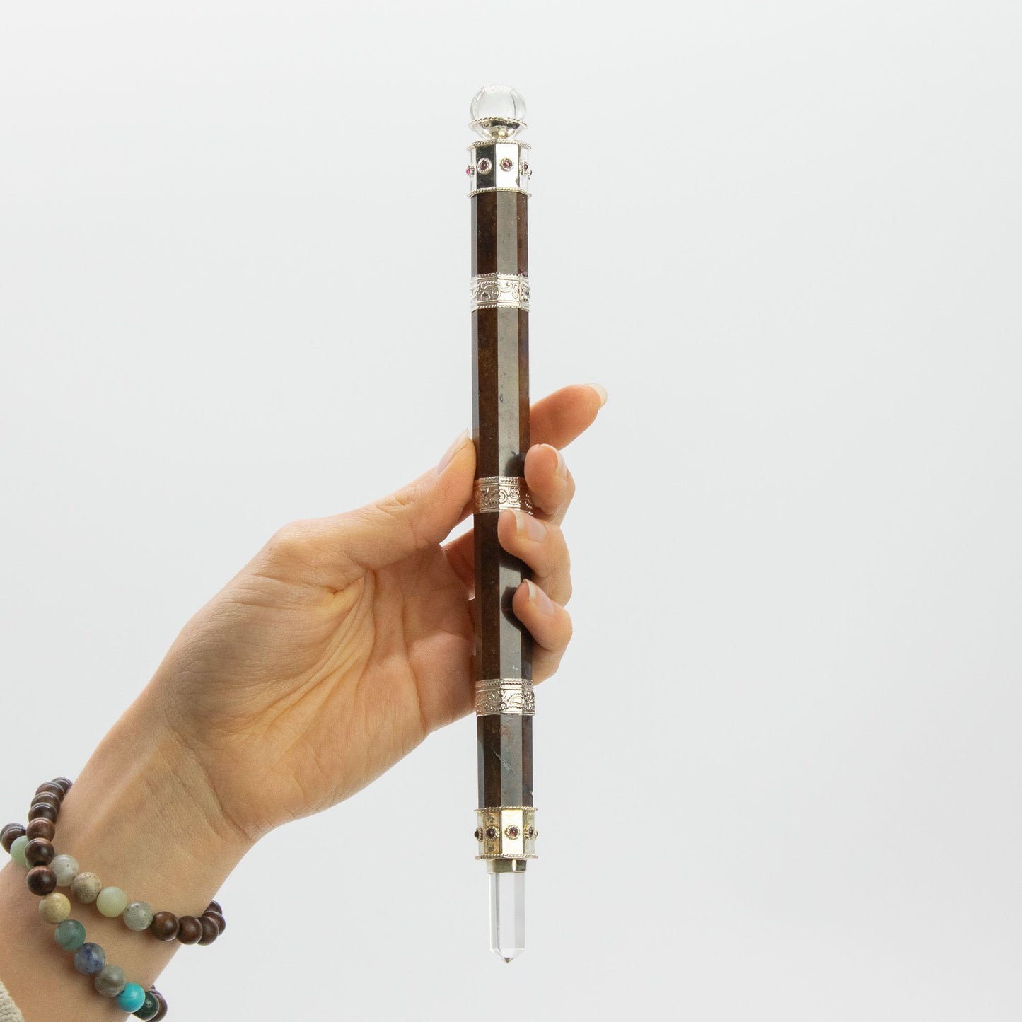 Baguette Bloodroot Soverign — Très long Fancy Jasper Magic · 26cm