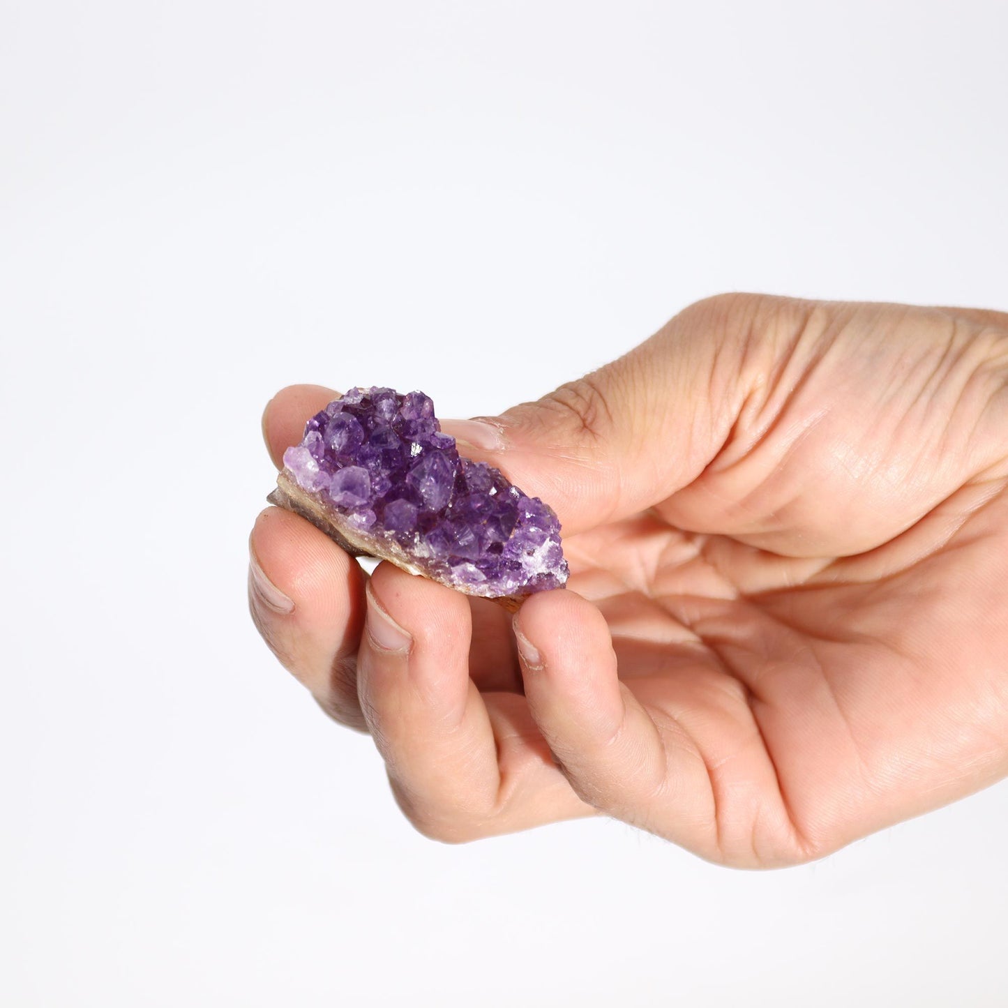 Petite grappe d’améthyste naturelle de haute qualité · 3 à 8 cm