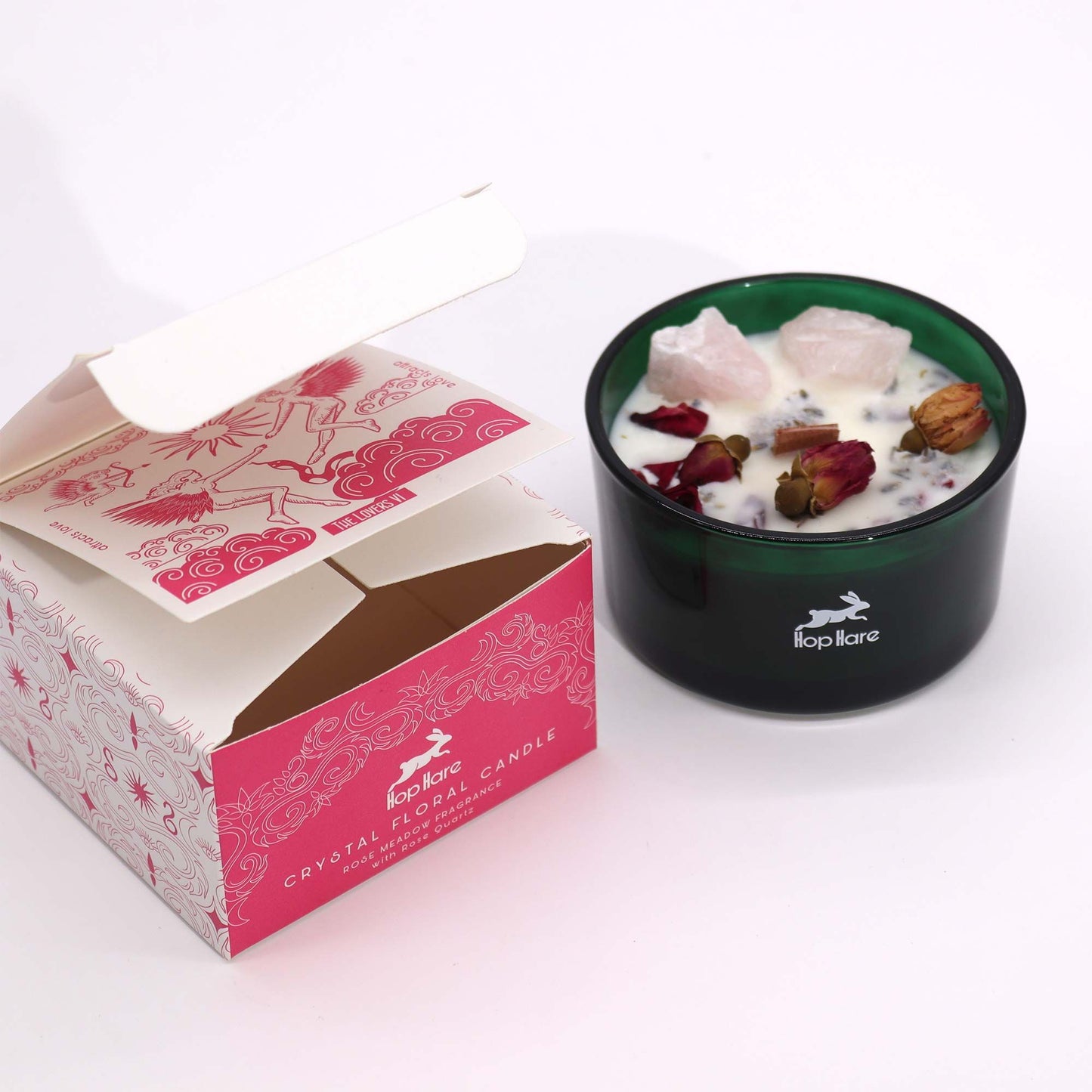Bougie fleur magique de cristal — Les Amants