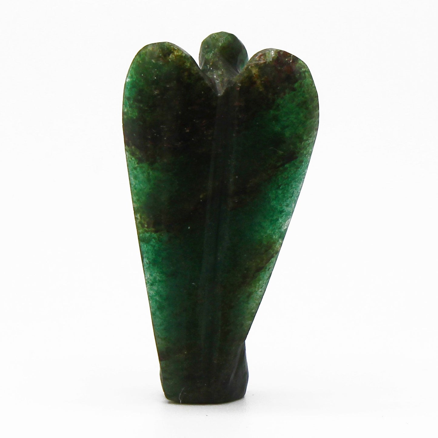 Ange sculpté main — Aventurine verte