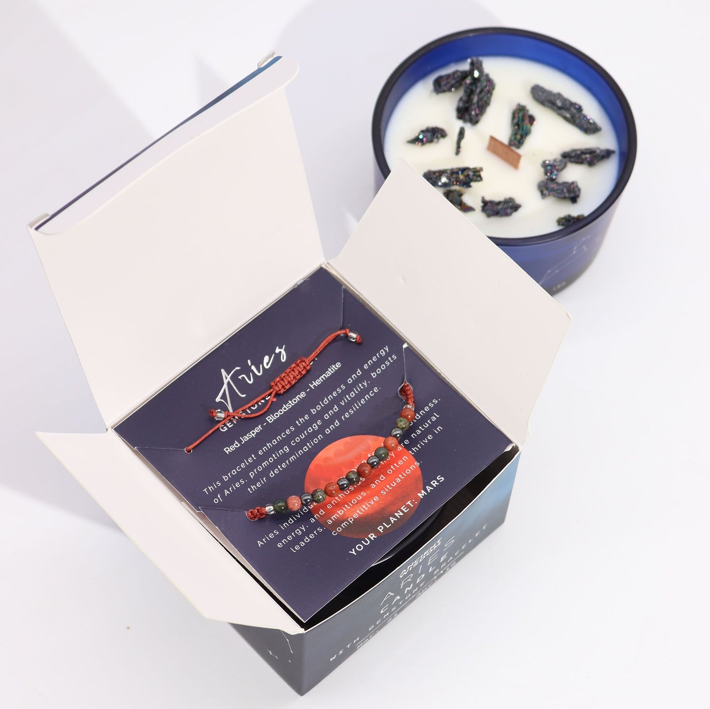 Bougie de cristal du zodiaque à bracelet — Bélier