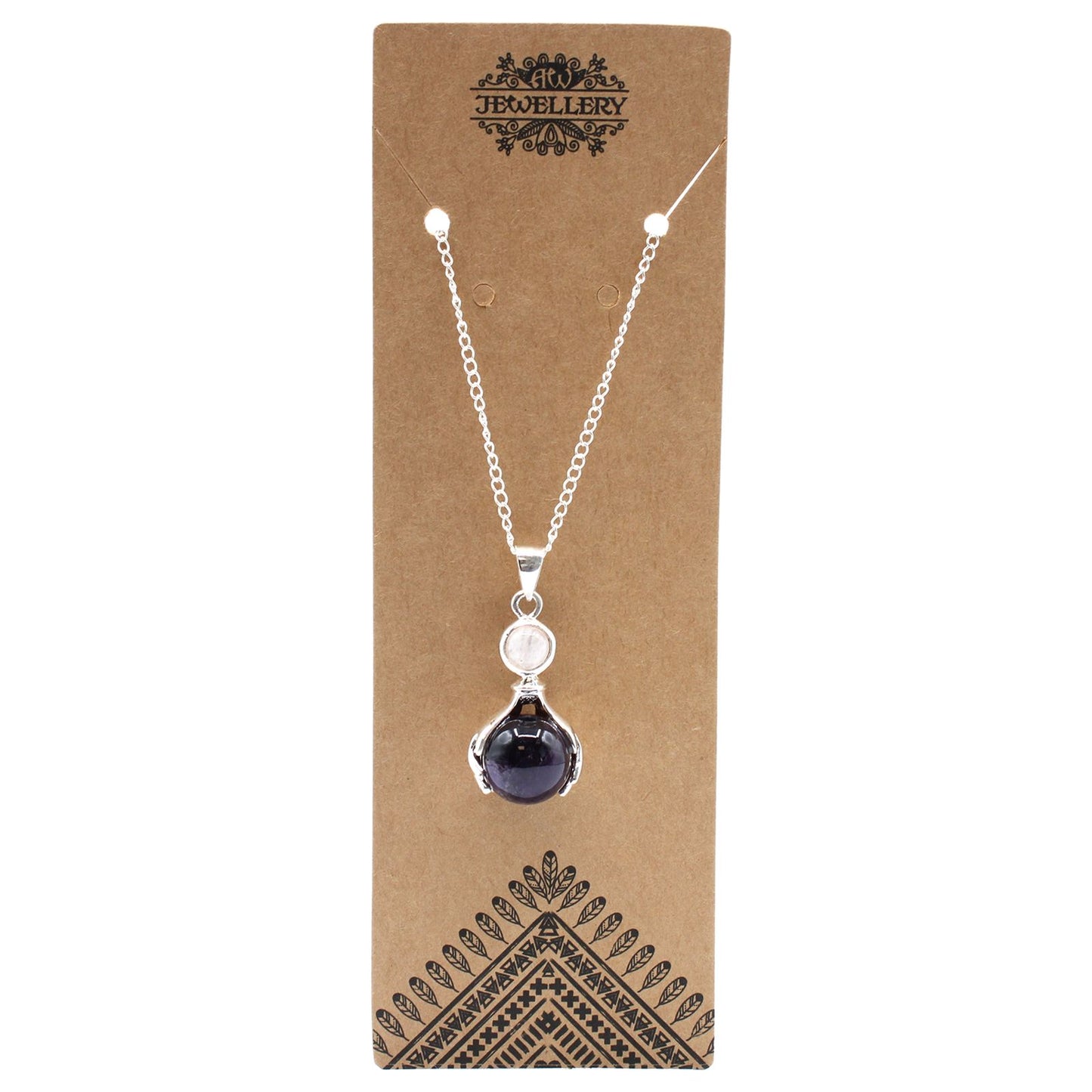 Pendentif mains de soin — Améthyste