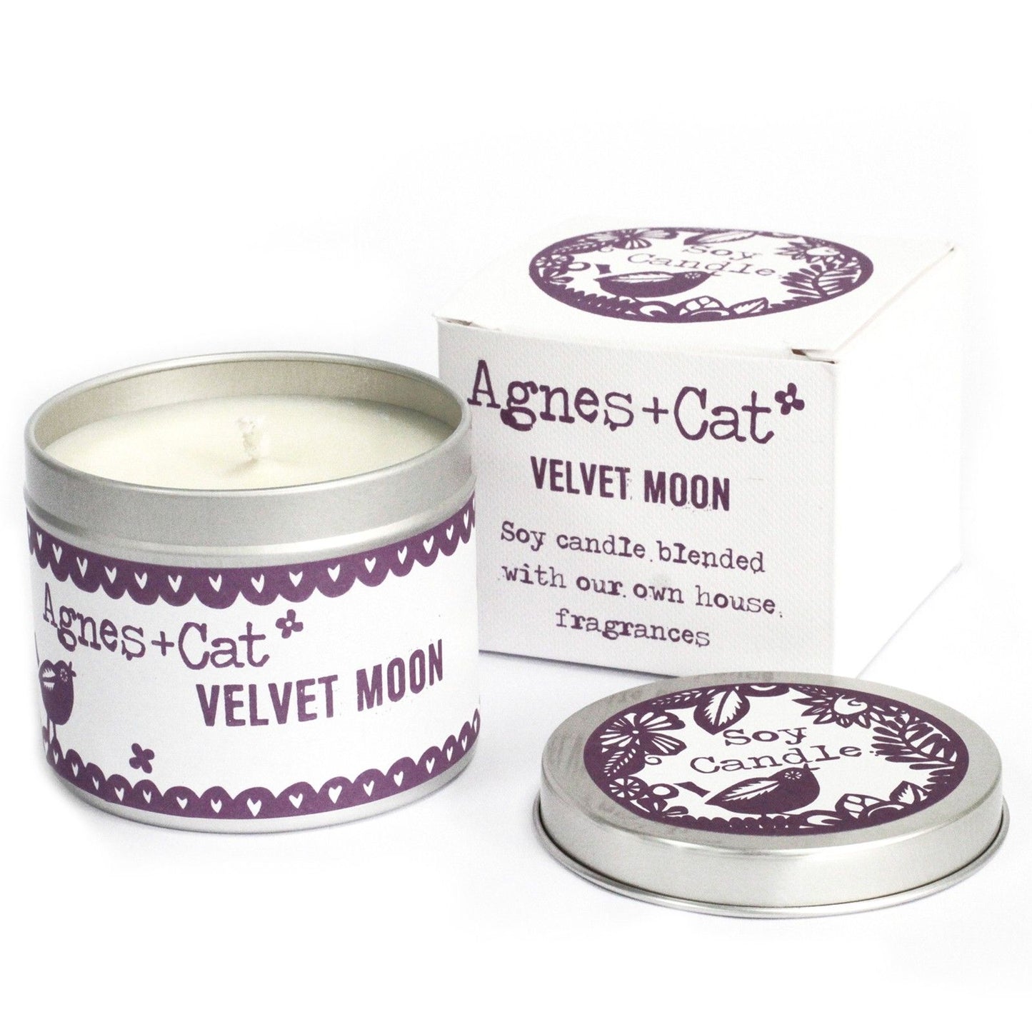 Bougies en pot métal — Velvet Moon