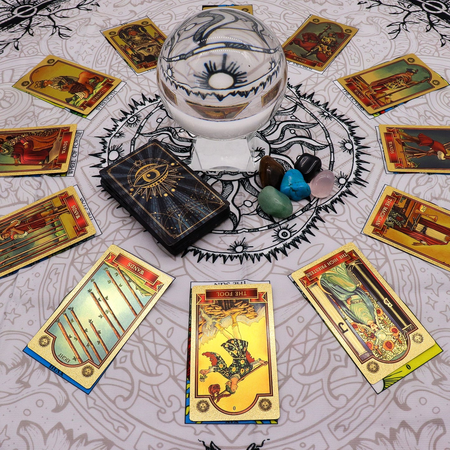 Tapis de lecture de tarot — Arbre de vie