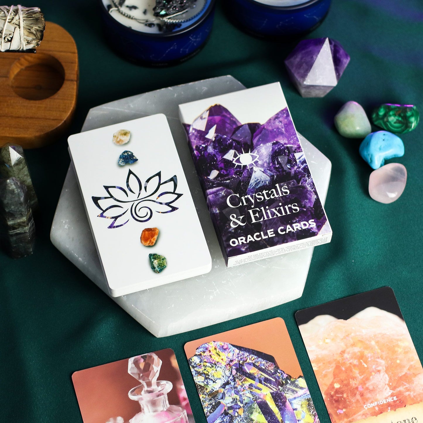 Cartes oracle des Cristaux & Élixirs — Jeu d’énergie