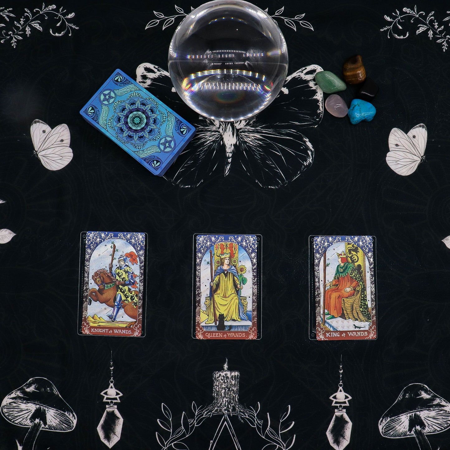 Tapis de lecture de tarot — Sorcière ancienne