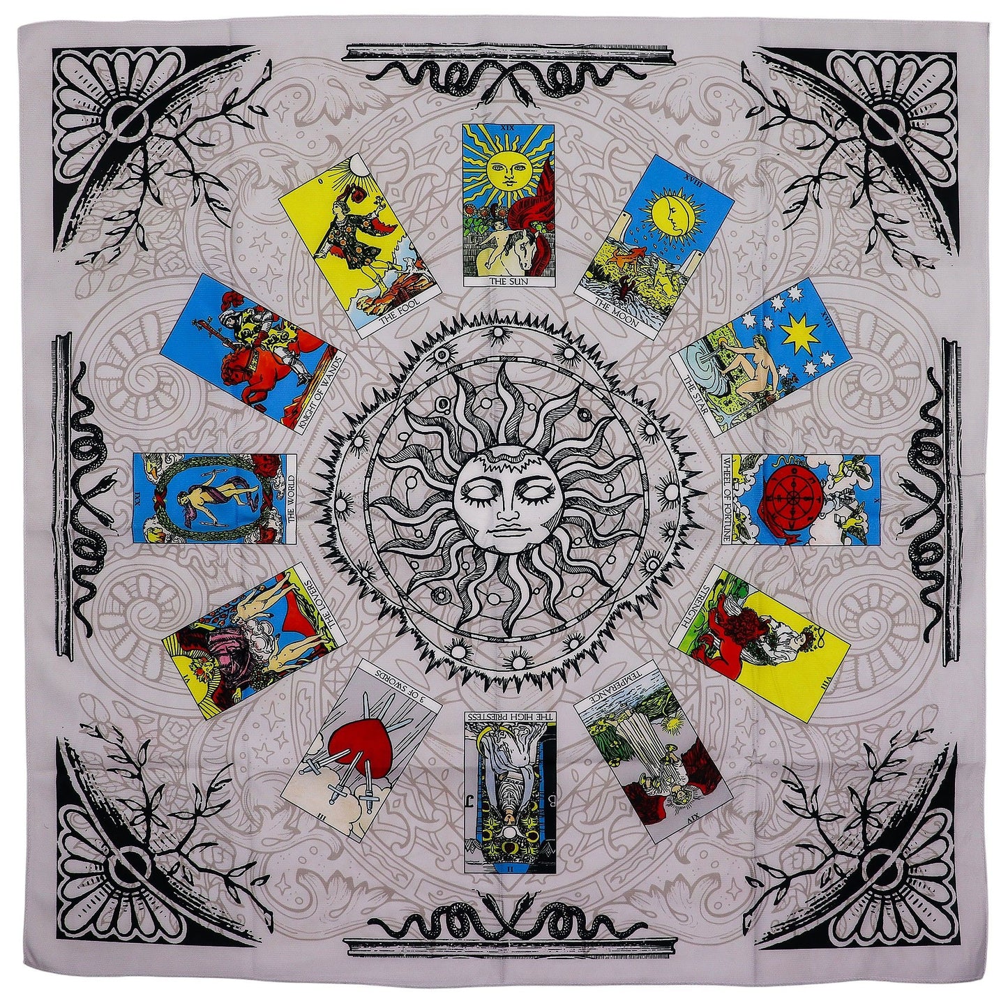 Tapis de lecture de tarot — Arbre de vie